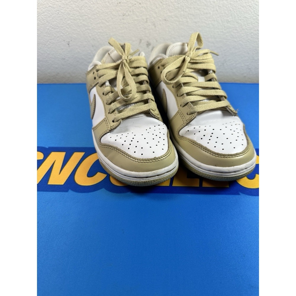 Nike Dunk Low SE White Gold Tan Women Shoes DV0833 100 Size 7.5Y